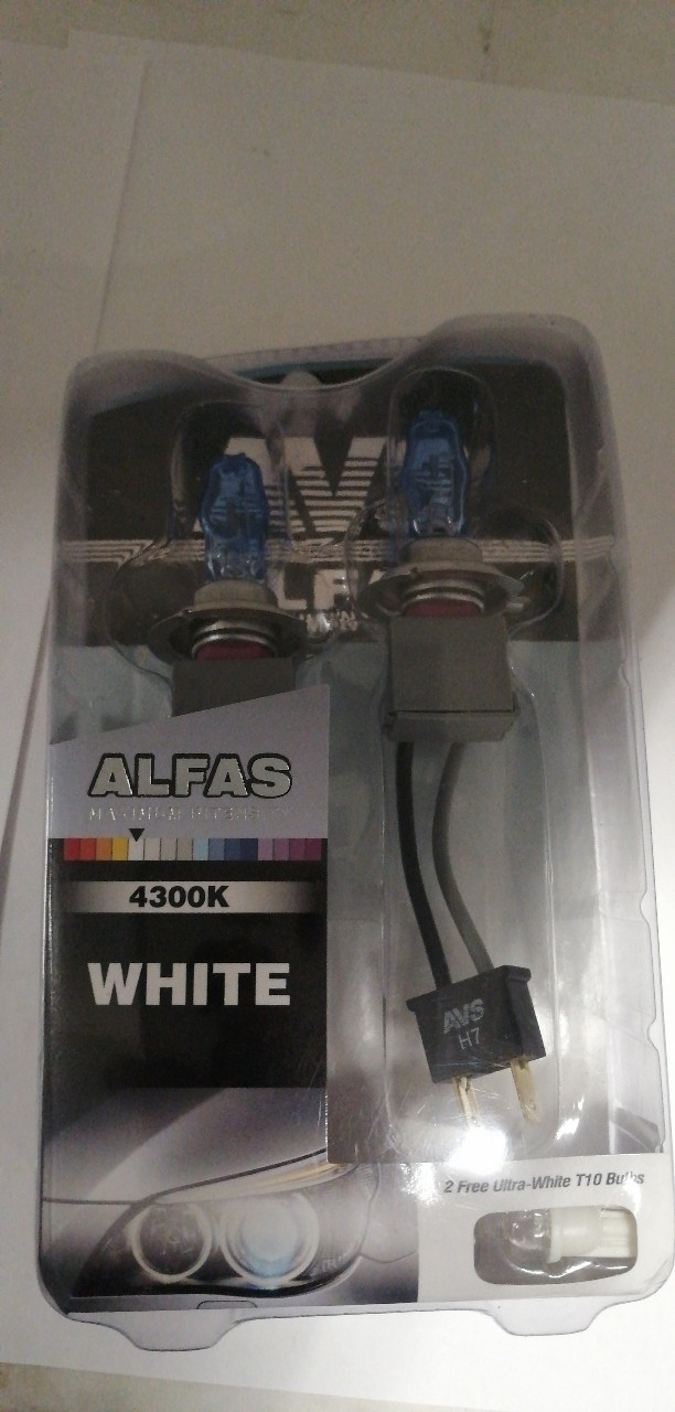 Купить запчасть AVS INDUSTRIAL CO - A07236S Газонаполненные лампы AVS ALFAS Maximum Intensity 4300K H7 12V 85W, комплект 2+2 (T-10) шт.