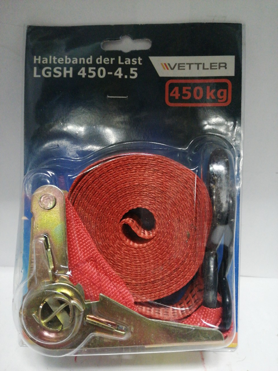 Купить запчасть VETTLER - LGSH45045 Стяжка крепления груза (крюк) 4,5м х 25мм 450кг VETTLER