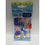 Купить запчасть ALCA - 641160 Наконечник плоский гнездовой с разветвлением 6,35 мм синий 10 шт в уп ALCA