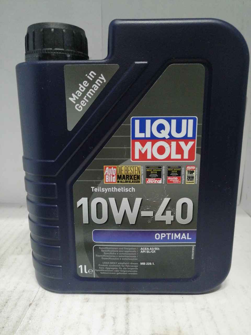 Купить запчасть LIQUI MOLY - 3929 3929 LiquiMoly П/с. мот.масло Optimal 10W-40 CF/SL A3/B3 (1л)