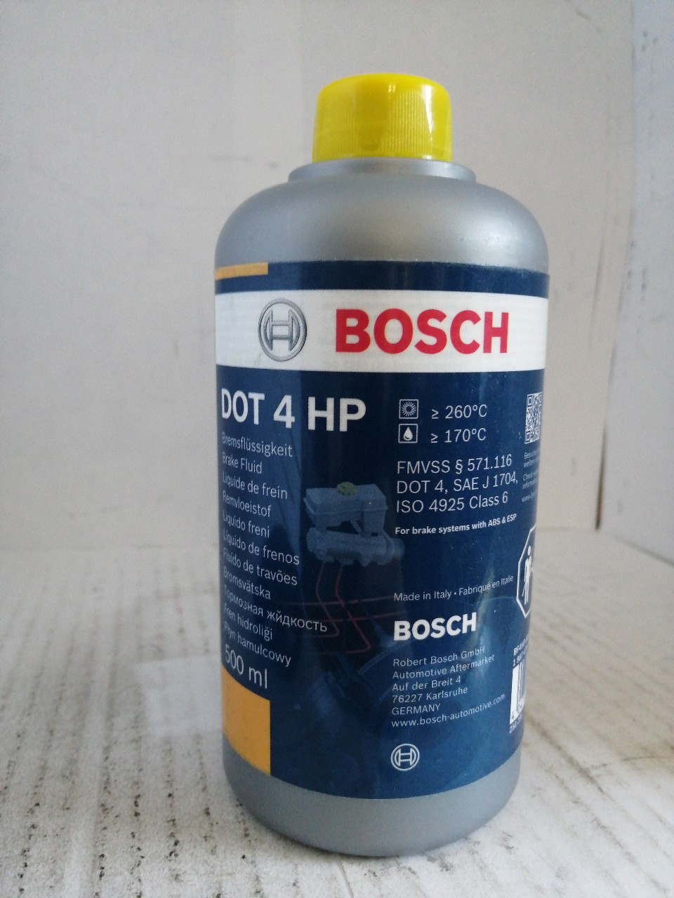 Купить запчасть BOSCH - 1987479112 Жидкость тормозная DOT-4 hp 0.5л ABS/ESP